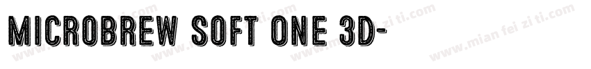 Microbrew Soft One 3D字体转换